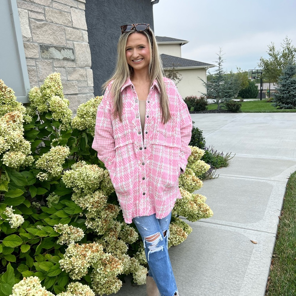 Poopy Oversized Tweed Jacket